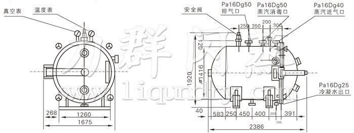 圓形（xíng）靜態真空幹燥（zào）機結（jié）構（gòu）示意（yì）圖